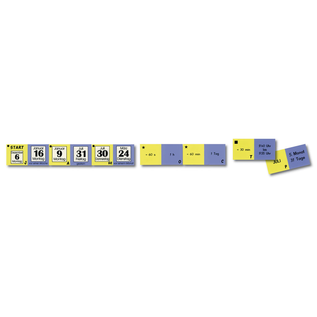Zeitmaße-Domino - Lernspiel