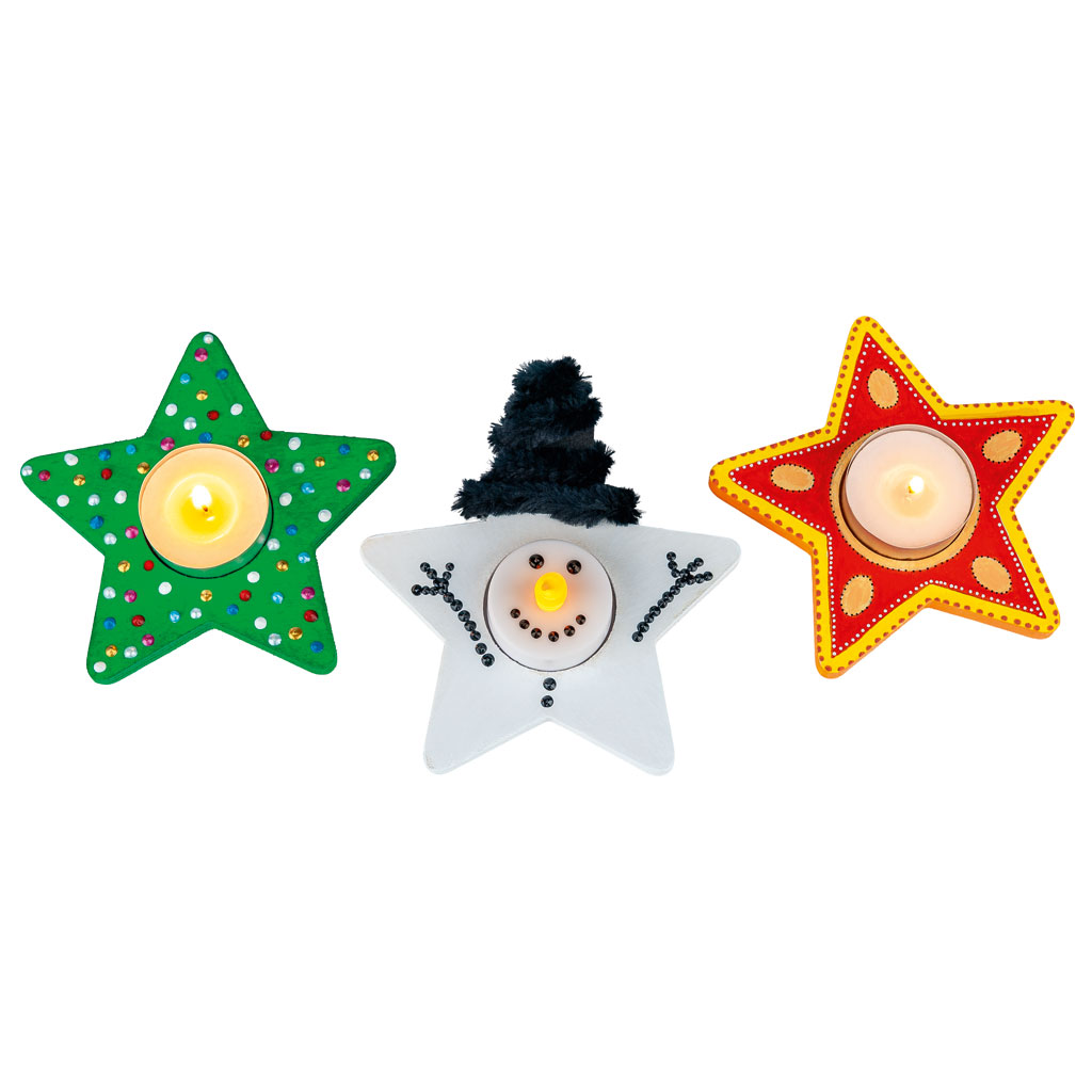 Teelichthalter Stern, blanko