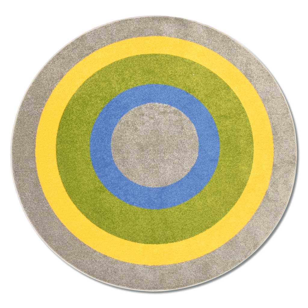 Rundteppich Ø 2 m – mit Kreisen