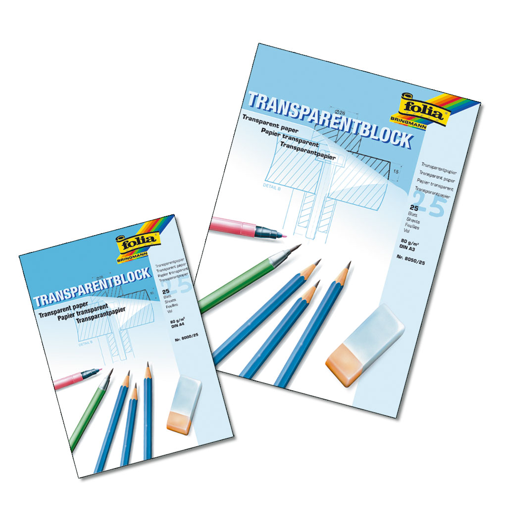 Folia® Transparentpapier 80 g/m², 25 Blatt