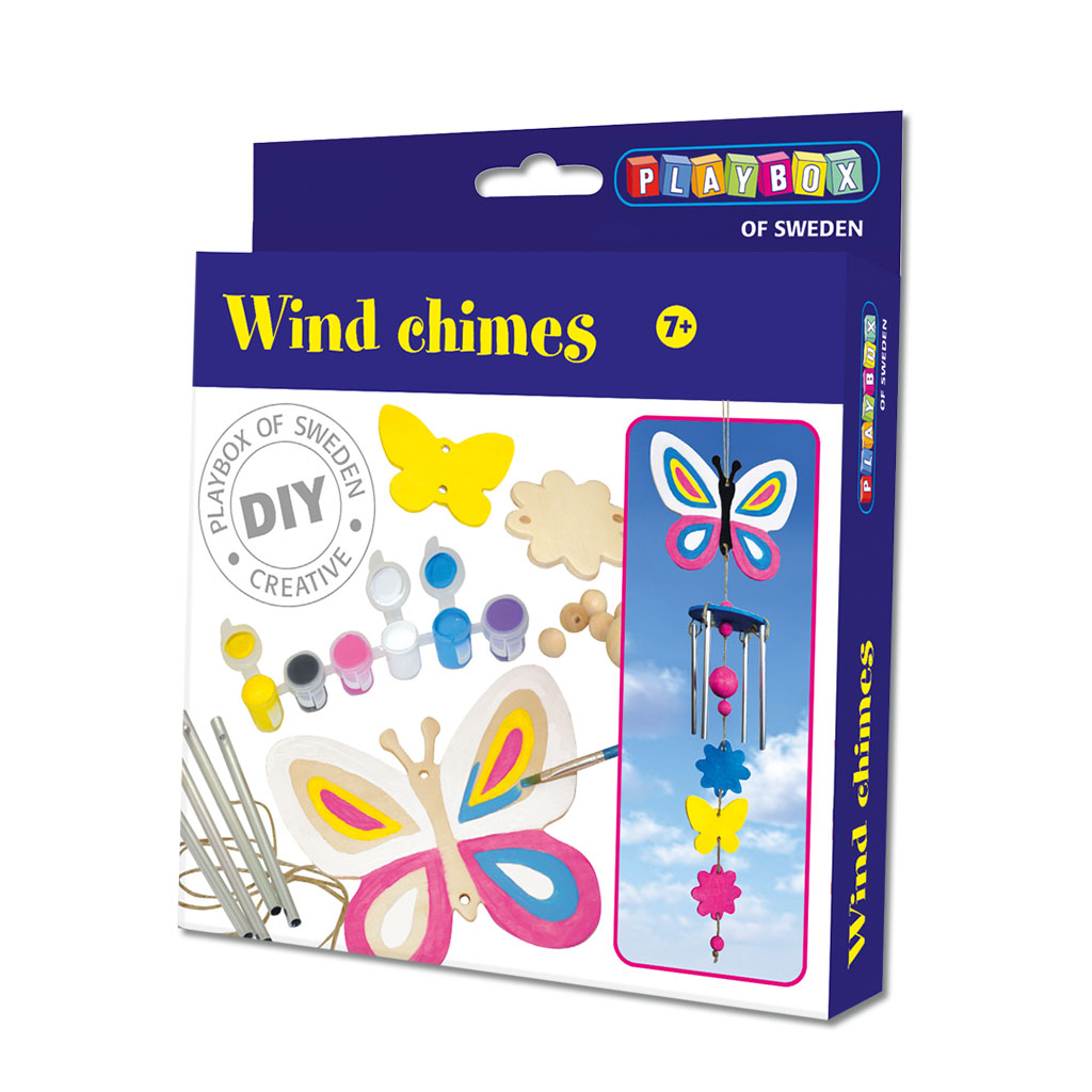 Komplettset Windspiel Schmetterling