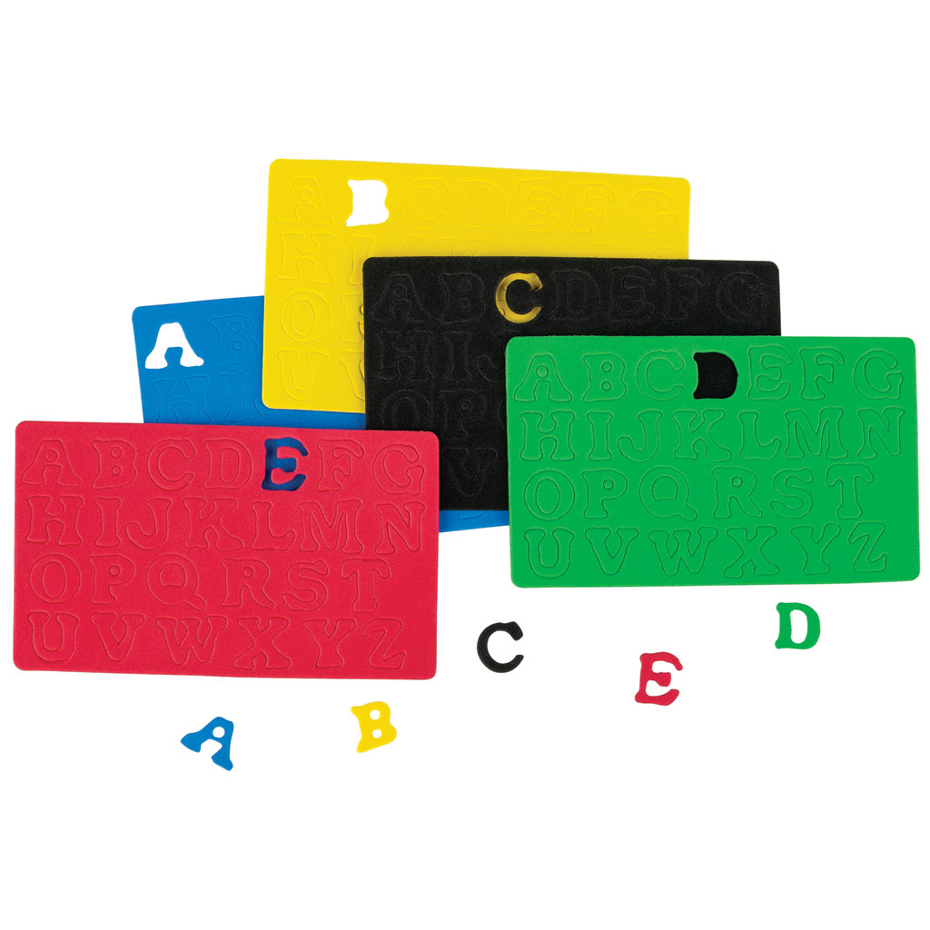 Moosgummi-Stanzteile Buchstaben, 150 Stück Moosgummi-Stanzteile Buchstaben, 150 Stück