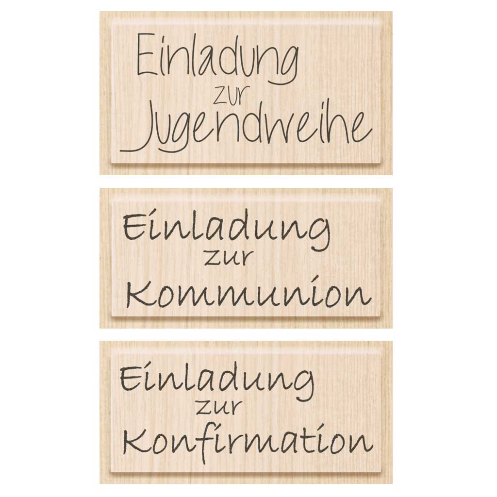 Stempel "Einladung zur" für verschiedene Anläße-Bild Auf diesem Bild ist das Produkt mit der Art.Nr.: M-92632 zu sehen