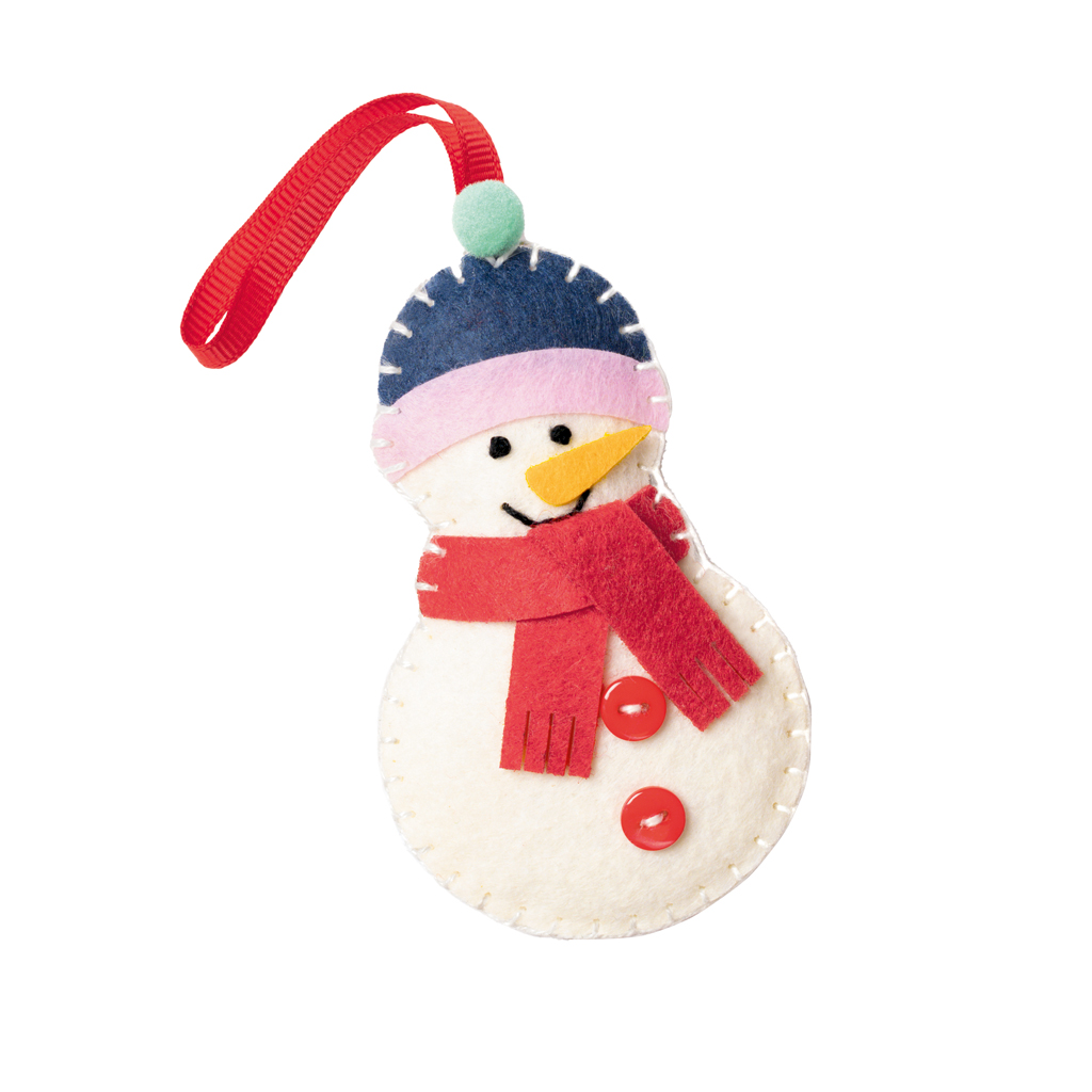 Folia® Mini Filzinies Schneemann-Bild Auf diesem Bild ist das Produkt mit der Art.Nr.: W-93650 zu sehen
