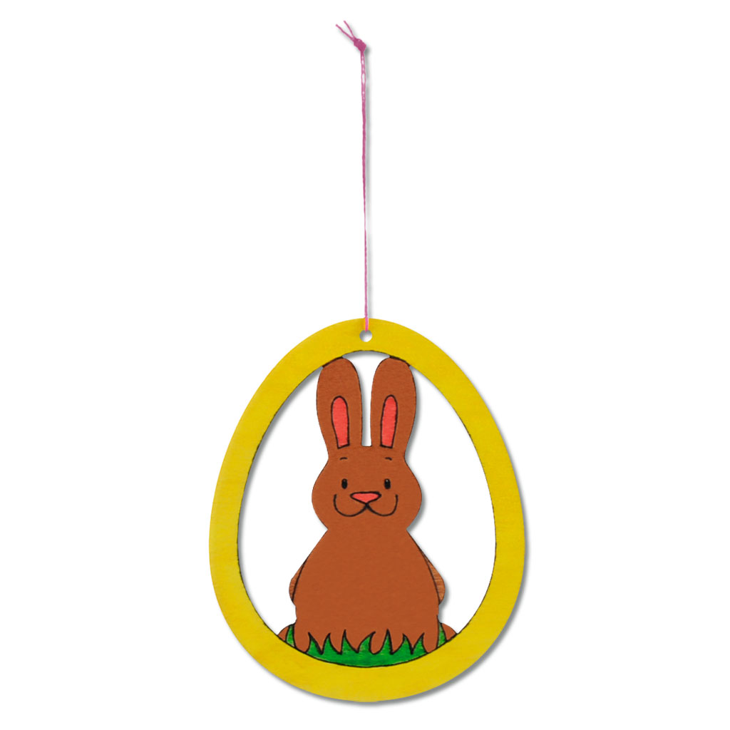 Holzanhänger Hase Lopi, blanko, 4 Stück