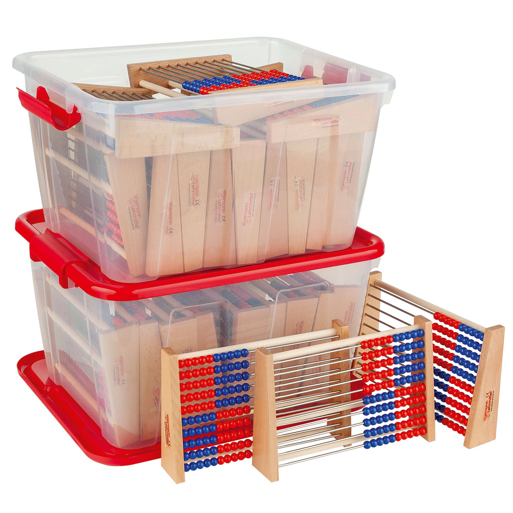 Schüler-Rechenrahmen 1–100 Rot/Blau Klassensatz 2 Schüler-Rechenrahmen 1–100 Rot/Blau Klassensatz 2