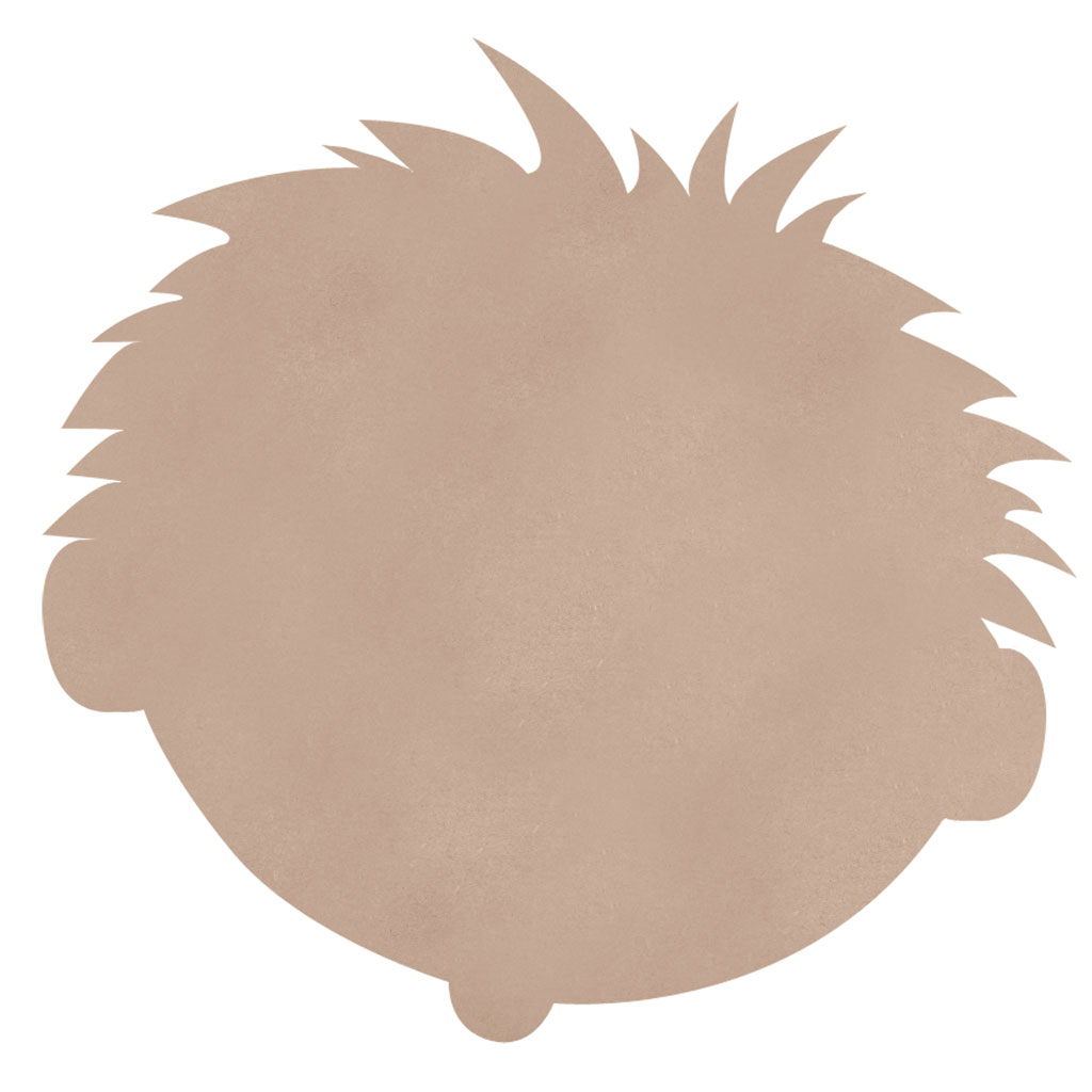 Holzgesicht Junge, blanko Holzgesicht Junge, blanko