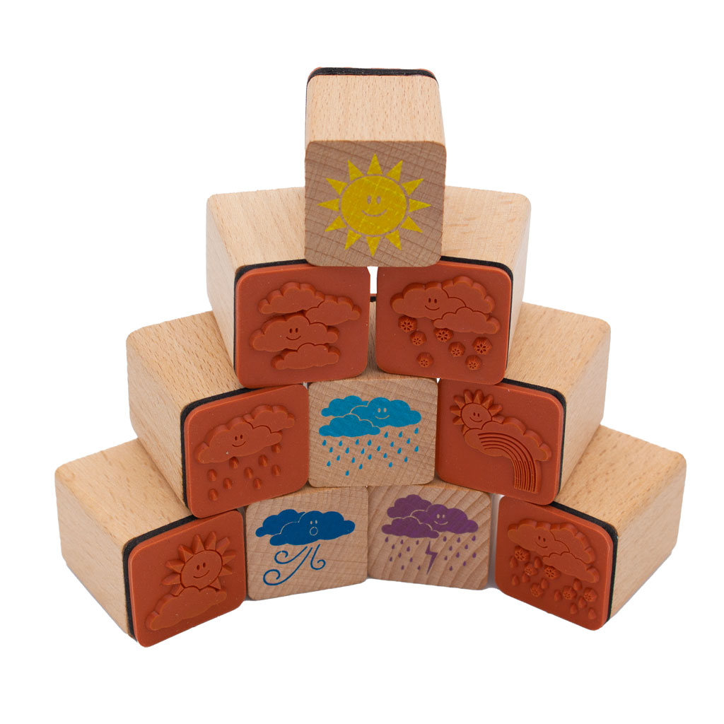 Mini-Wetter-Stempel, 10 Stück Mini-Wetter-Stempel, 10 Stück