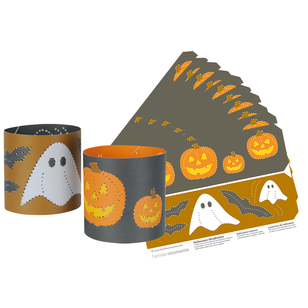 Prickellichter Bastelbogen Halloween, Windlichter-Bild Auf diesem Bild ist das Produkt mit der Art.Nr.: M-926406 zu sehen