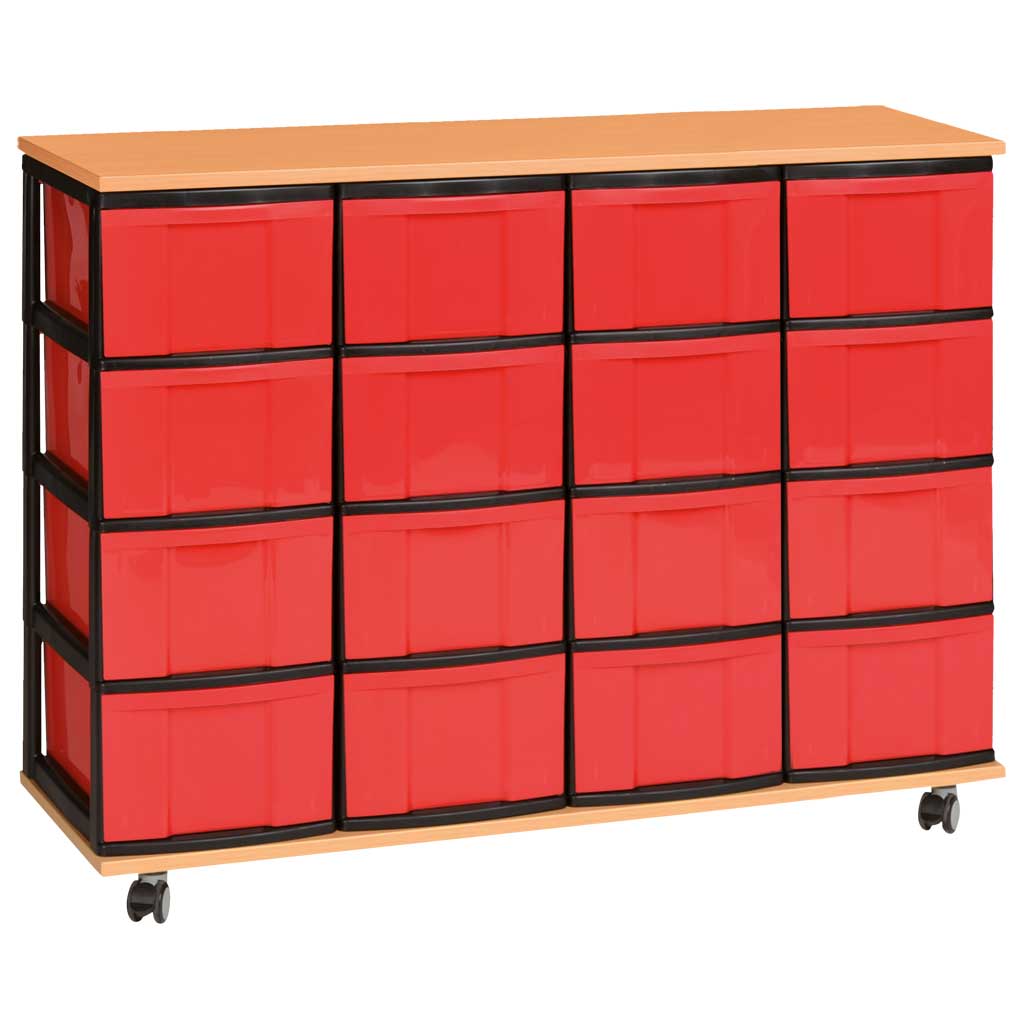 tempeigentumsschraenke_wiemann_lehrmittel_43126 Modulus® Eigentumsschrank, 4-reihig, fahrbar oder feststehend