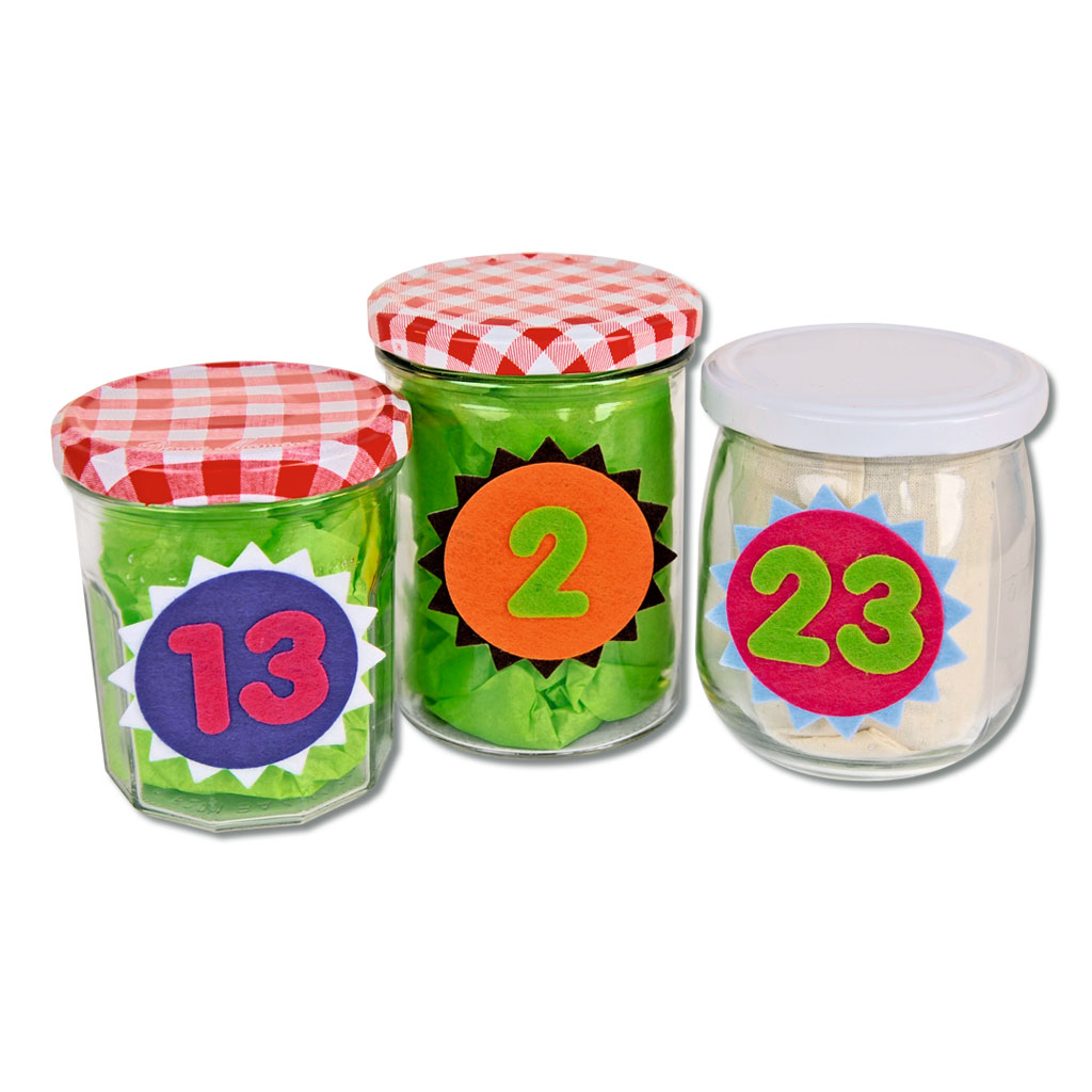 Filz-Set Adventskalender, 72 Teile