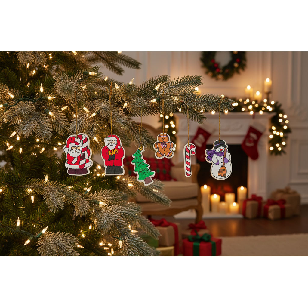 Blanko-Anhänger Weihnachten, 13 Stück