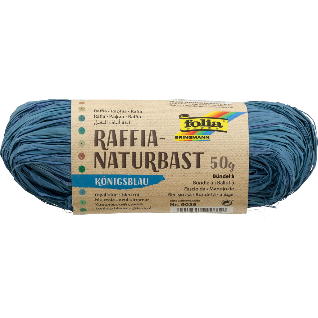 Folia® Naturbast, farbig, ca. 50 g
