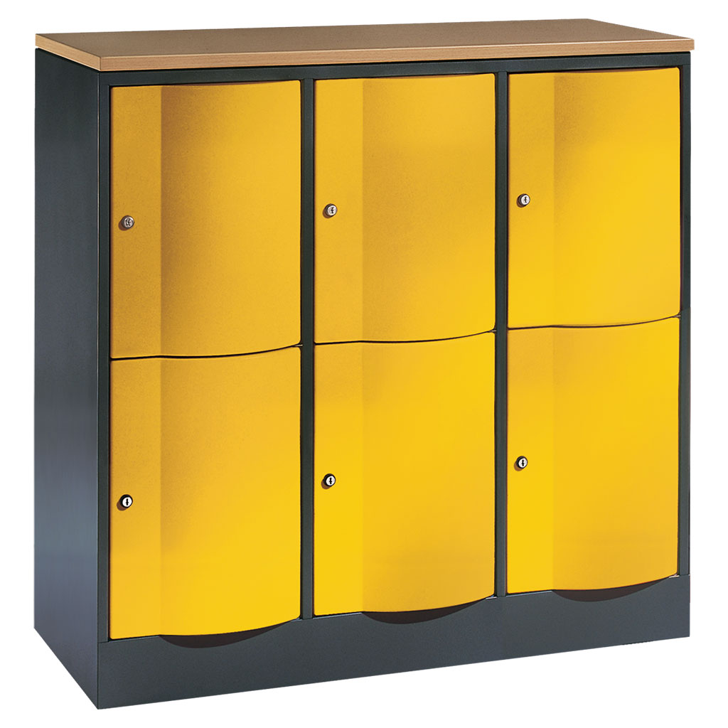 Großraum-Schließfachschrank, 3-reihig Großraum-Schließfachschrank, 3-reihig