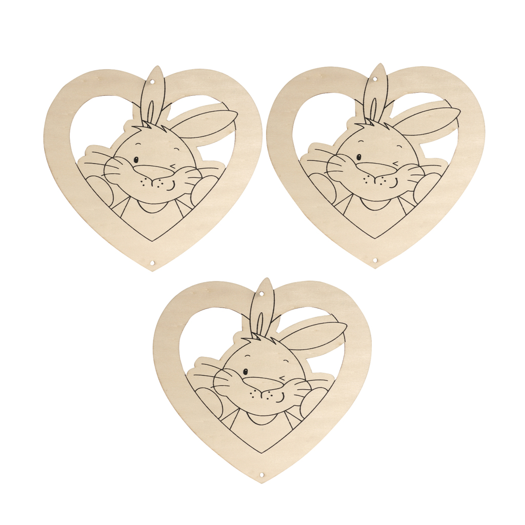 Holzanhänger Herziges Häschen Holzanhänger Herziges Häschen