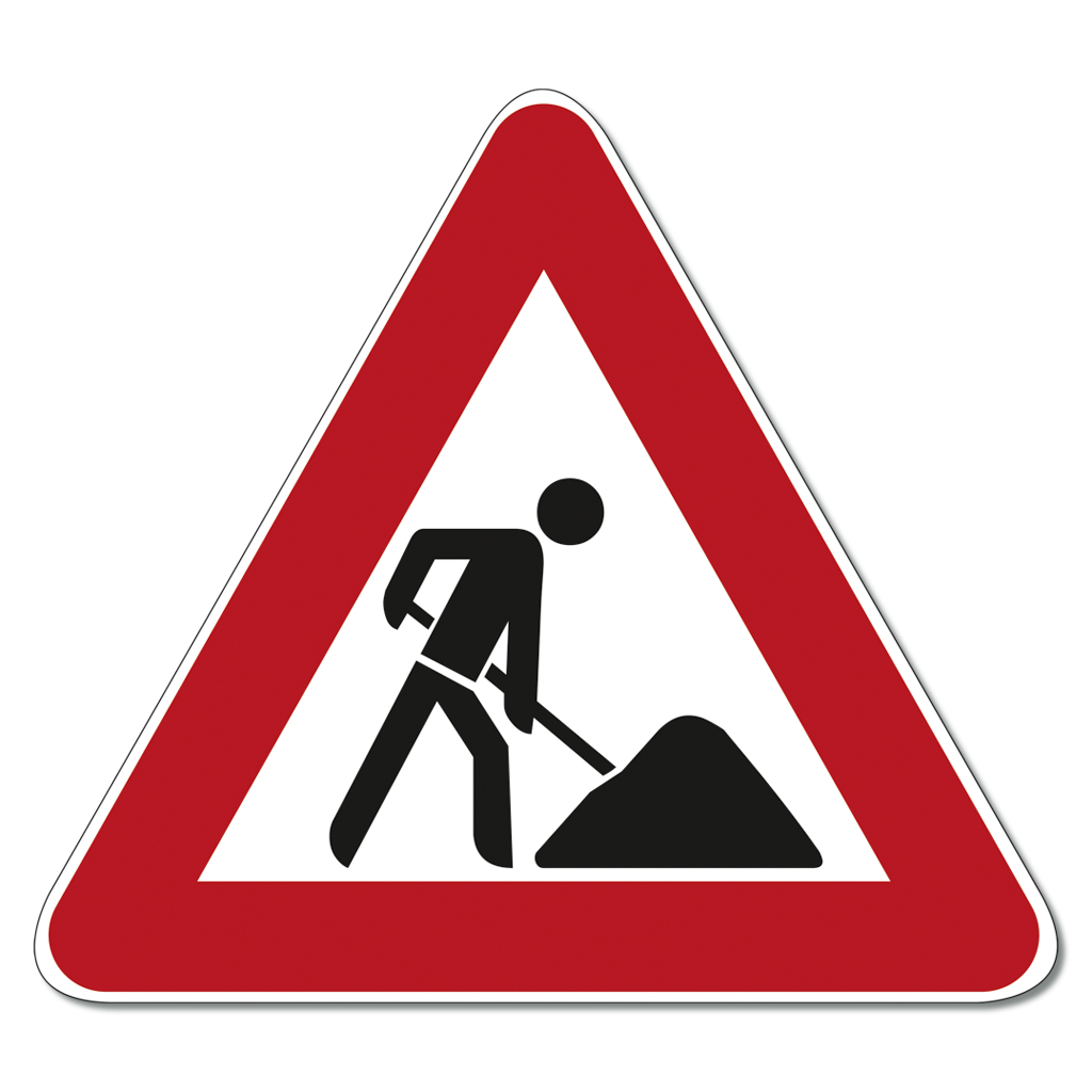 Verkehrszeichen zum Aufstellen