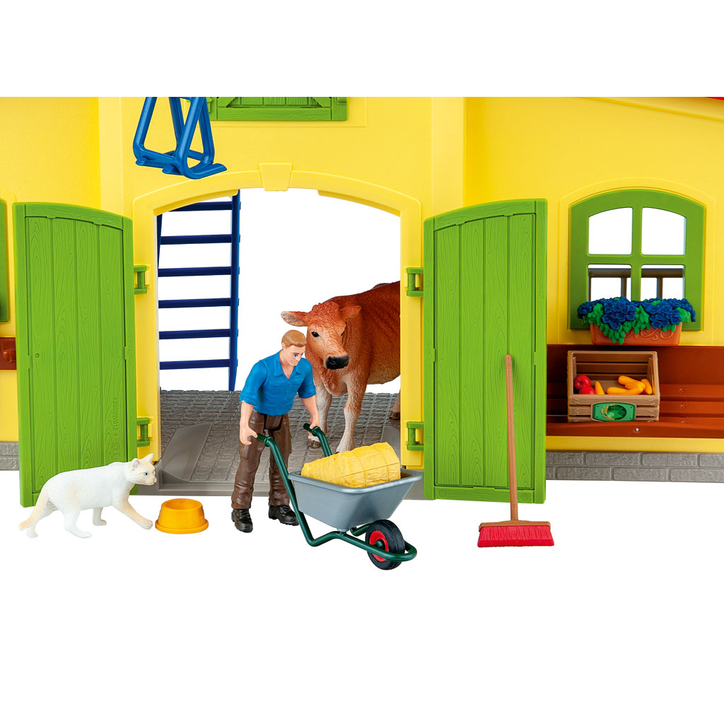Schleich® Großer Stall mit Tieren und Zubehör