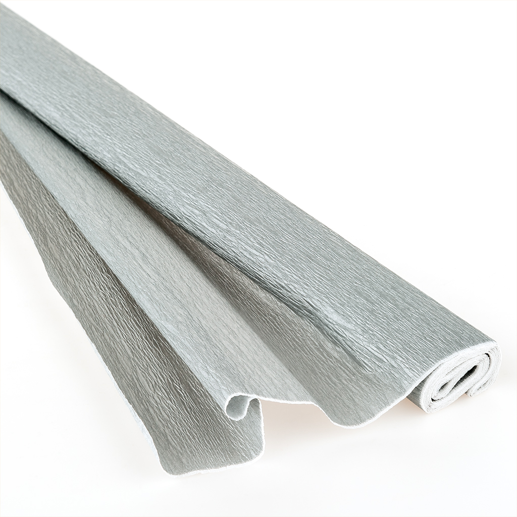 Bastelkrepppapier Silber 32 g/m²