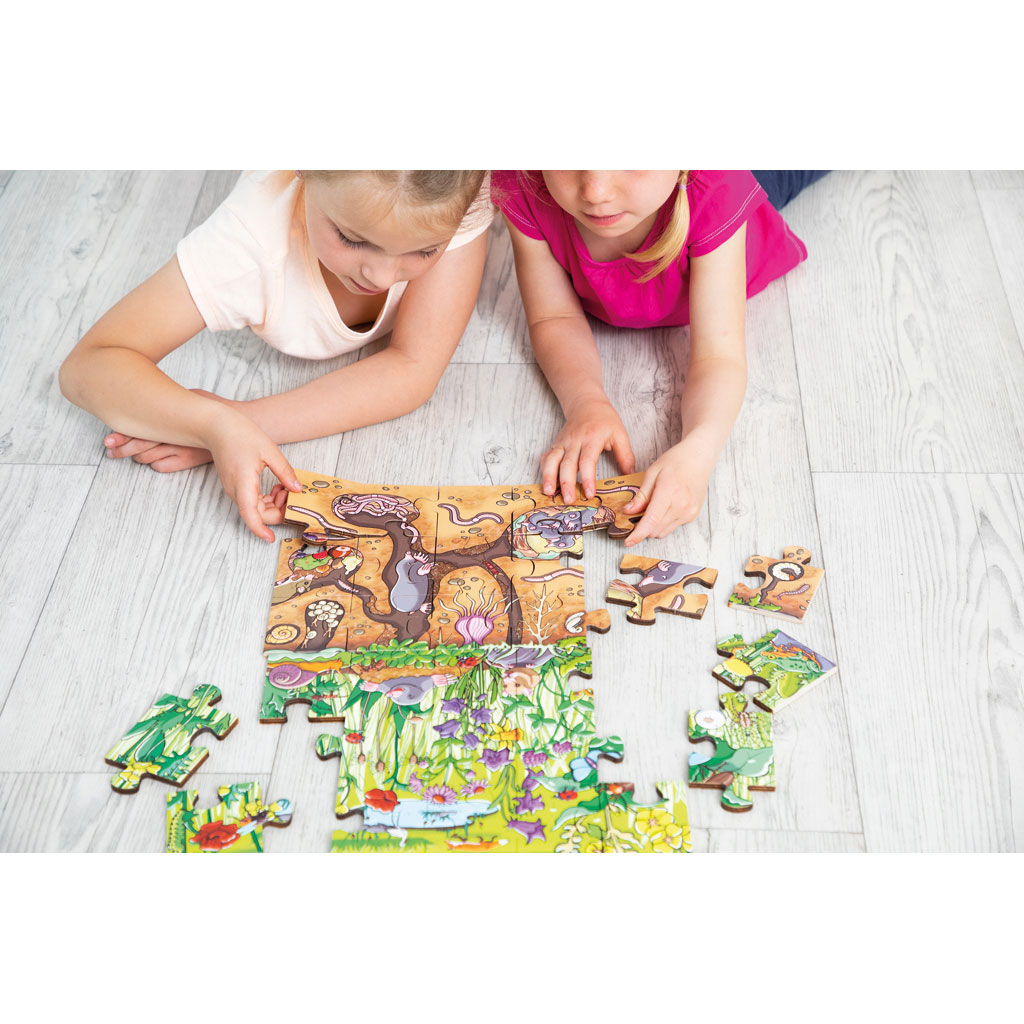 Bodenpuzzle "Entdecke die Blumenwiese" Bodenpuzzle "Entdecke die Blumenwiese"