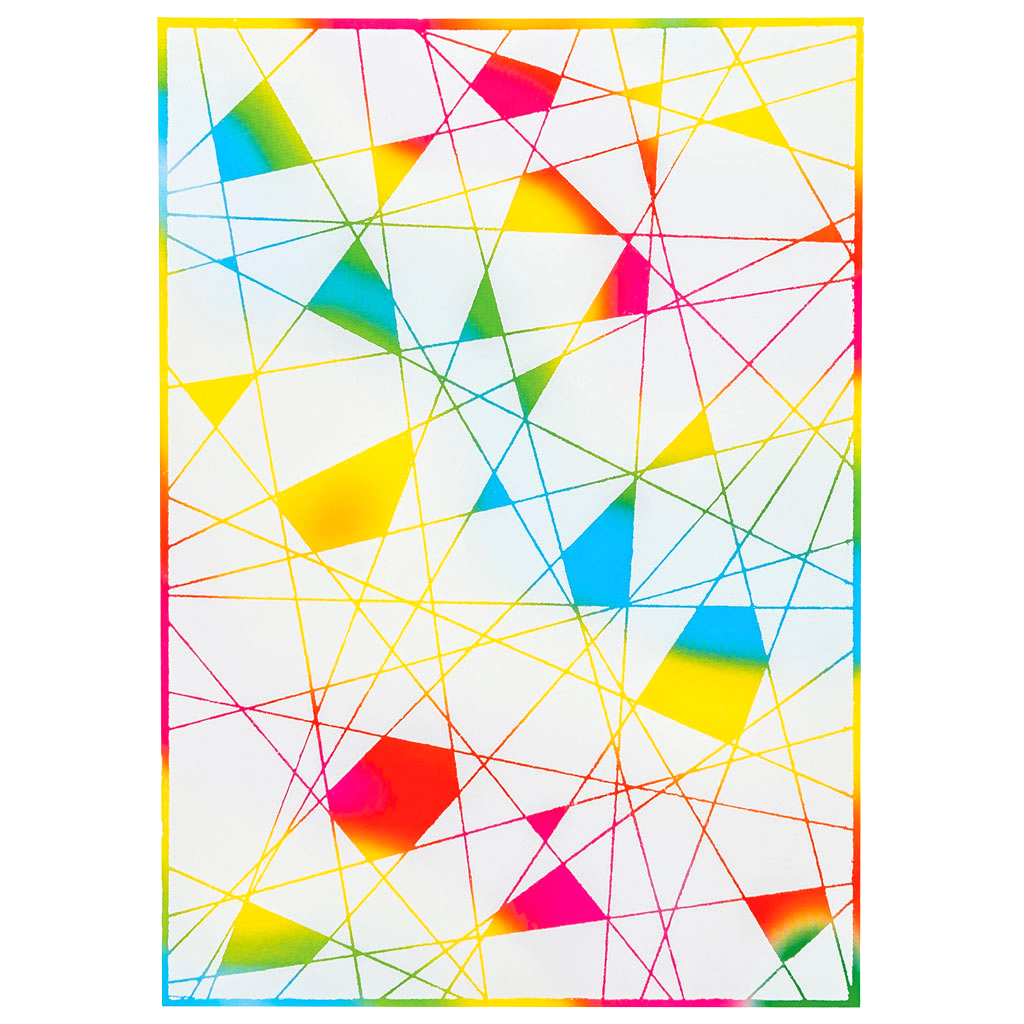Scratch Art® Kratzpapier, 50 Blatt, Weiß mit Regenbogenfarben