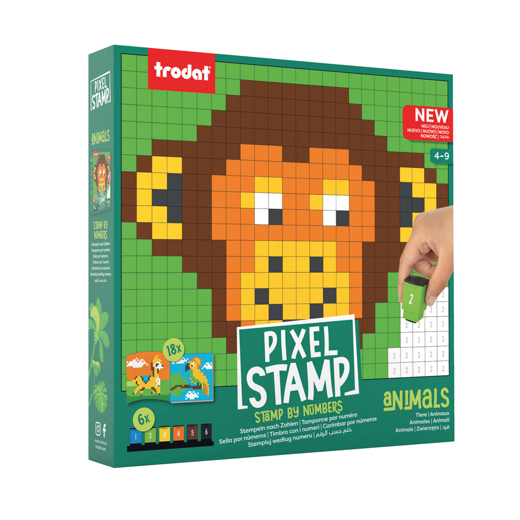 trodat PixelStamp Tiere Stempelspiel