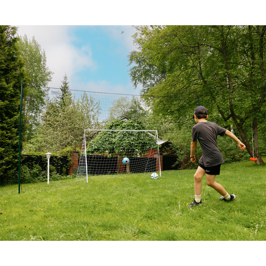 Fußballtor mit Fangnetz Fußballtor mit Fangnetz