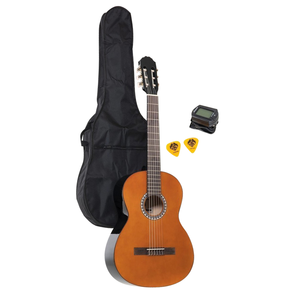 Konzert-Gitarre mit Zubehör-Bild Auf diesem Bild ist das Produkt mit der Art.Nr.: W-11700 zu sehen