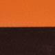 Kunstleder orange, Stoff braun