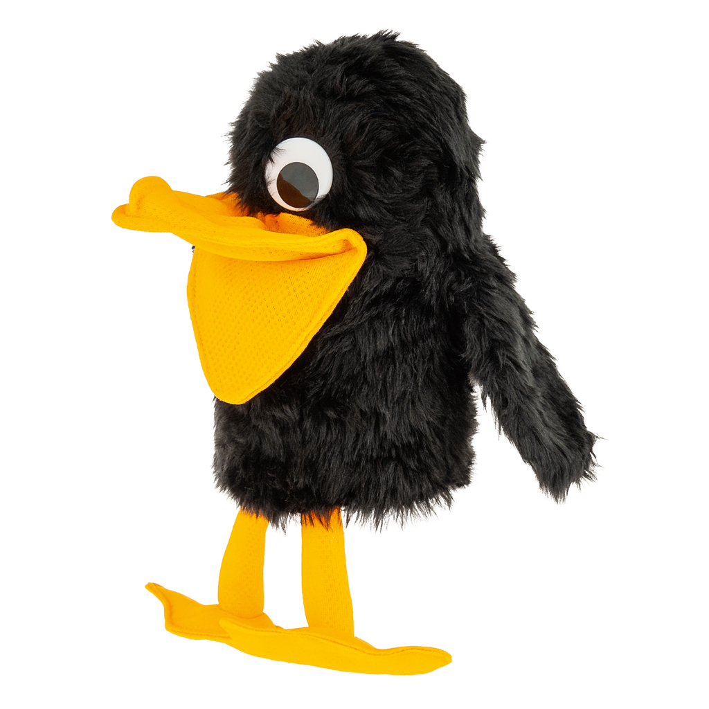 Handpuppe Rabe Abraxas Handpuppe Rabe Abraxas