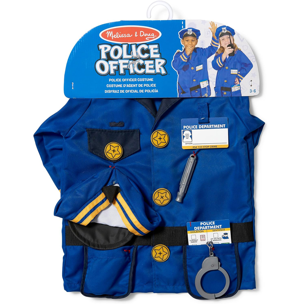 Melissa & Doug Polizei-Kostüm, 8-teiliges Set