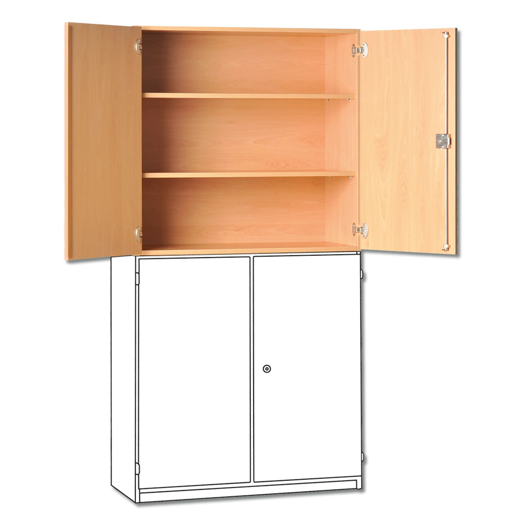 Modulus® Aufsatzschrank ohne Mittelwand, 2 Böden
