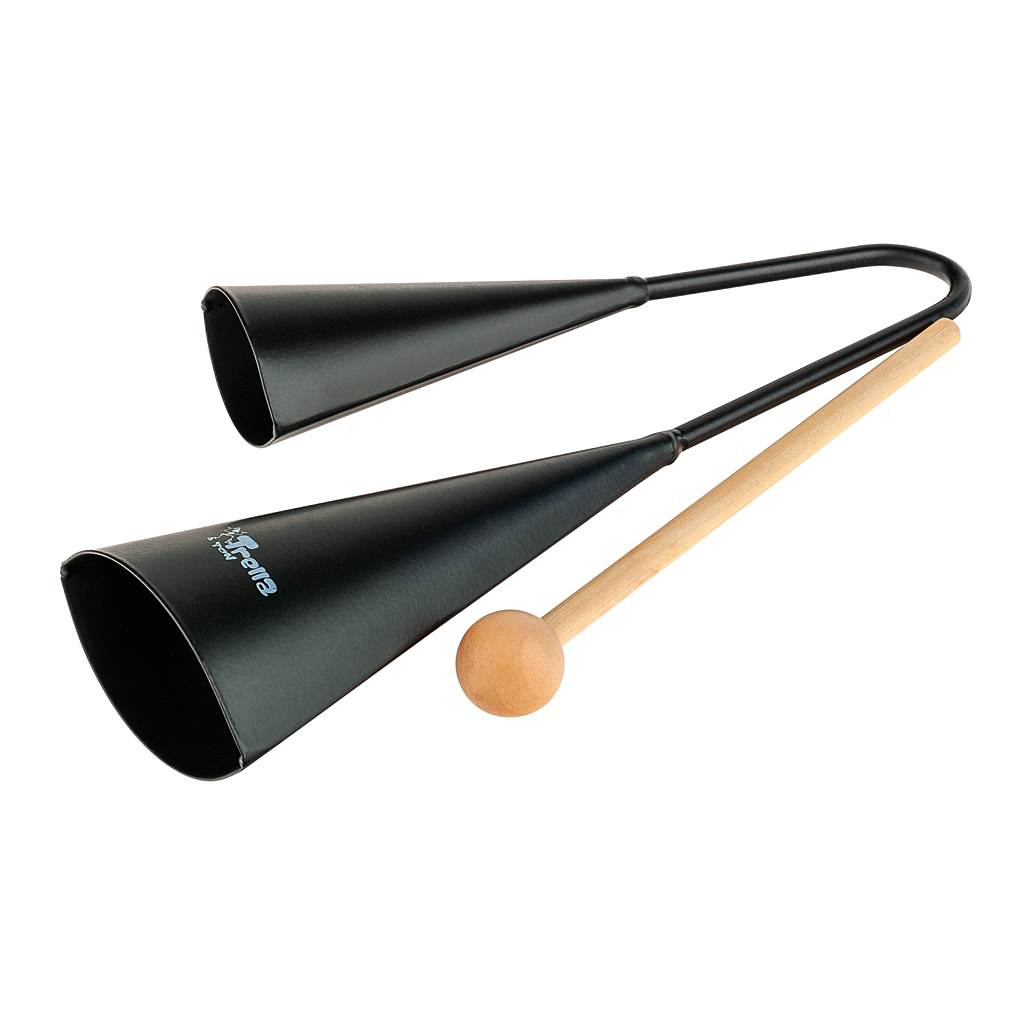 TrellaTon® Agogo Bell aus Metall, inkl. Schlägel TrellaTon® Agogo Bell aus Metall, inkl. Schlägel