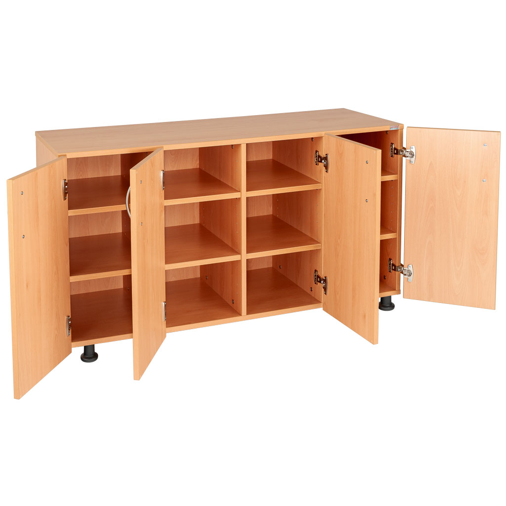 Modulus® Eigentumsschrank mit Türen, 4-reihig, fahrbar oder feststehend
