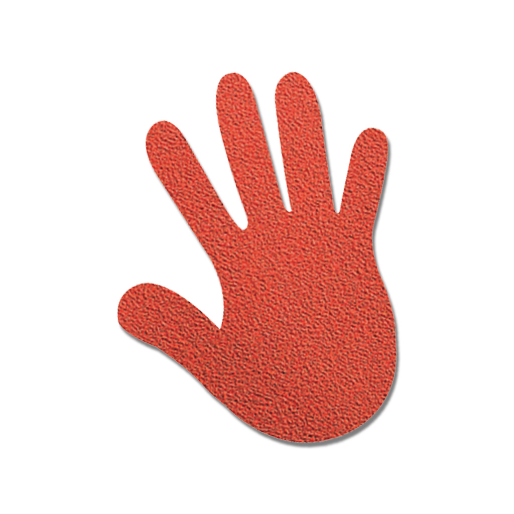 Bodenmarkierung Hand
