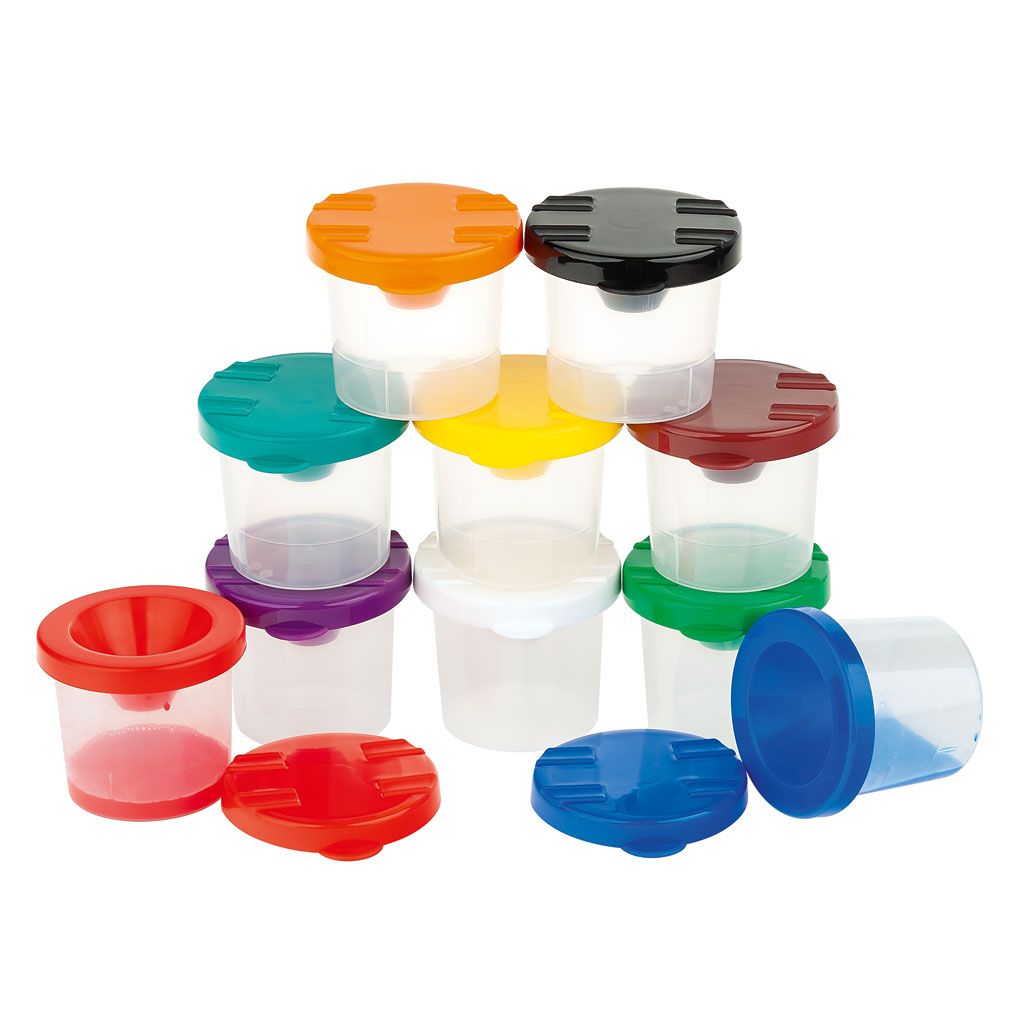 Sicherheitsmalbecher, 10 Stück-Bild Auf diesem Bild ist das Produkt mit der Art.Nr.: W-90549 zu sehen