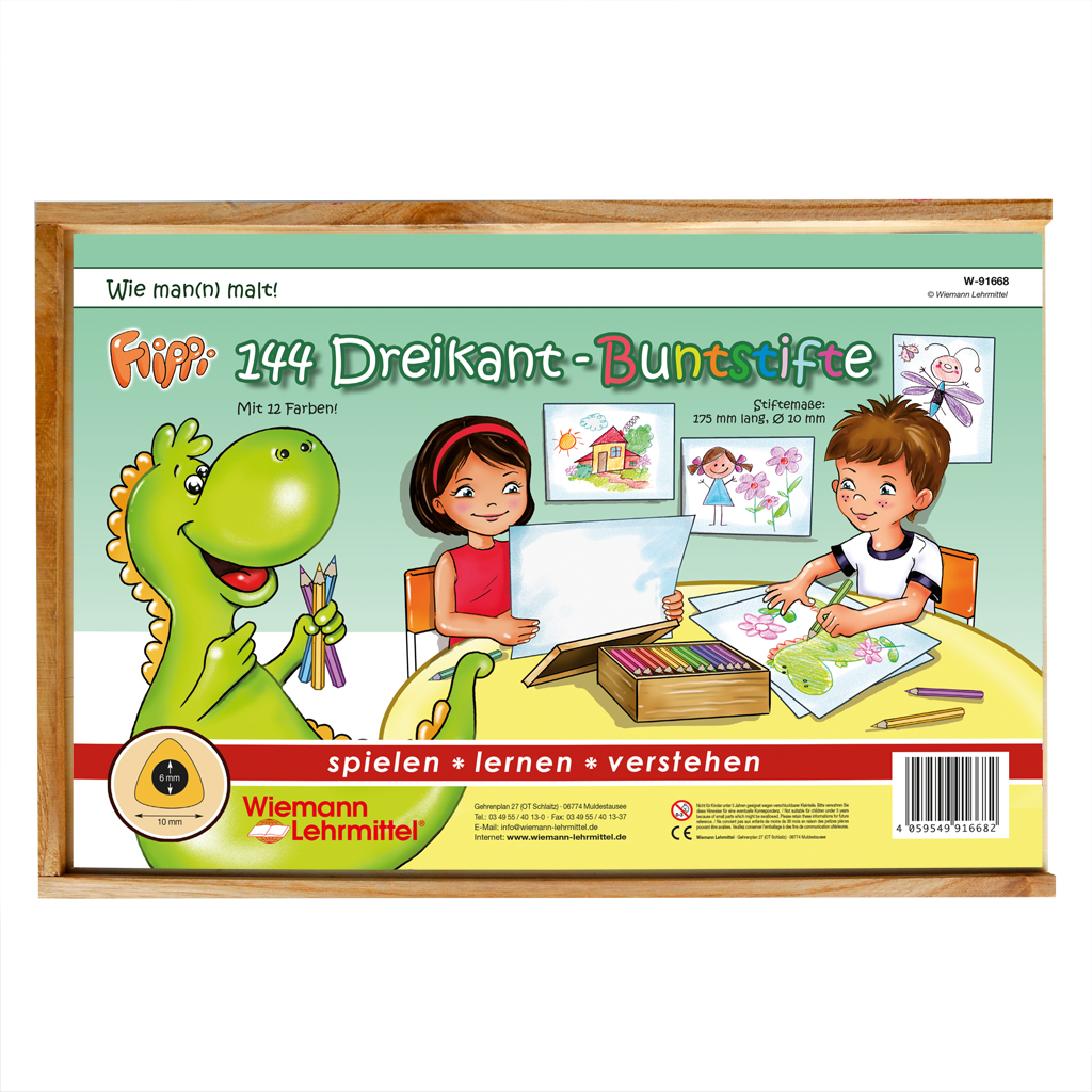 tempbuntstifte_wiemann_lehrmittel_91668d Flippi® Dreikant-Buntstifte