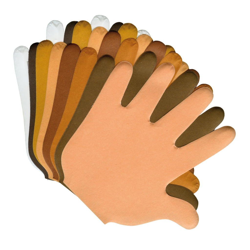 temp91006Swiwym3Eikteg Blanko-Hände, 35 Stück in 8 Hauttönen