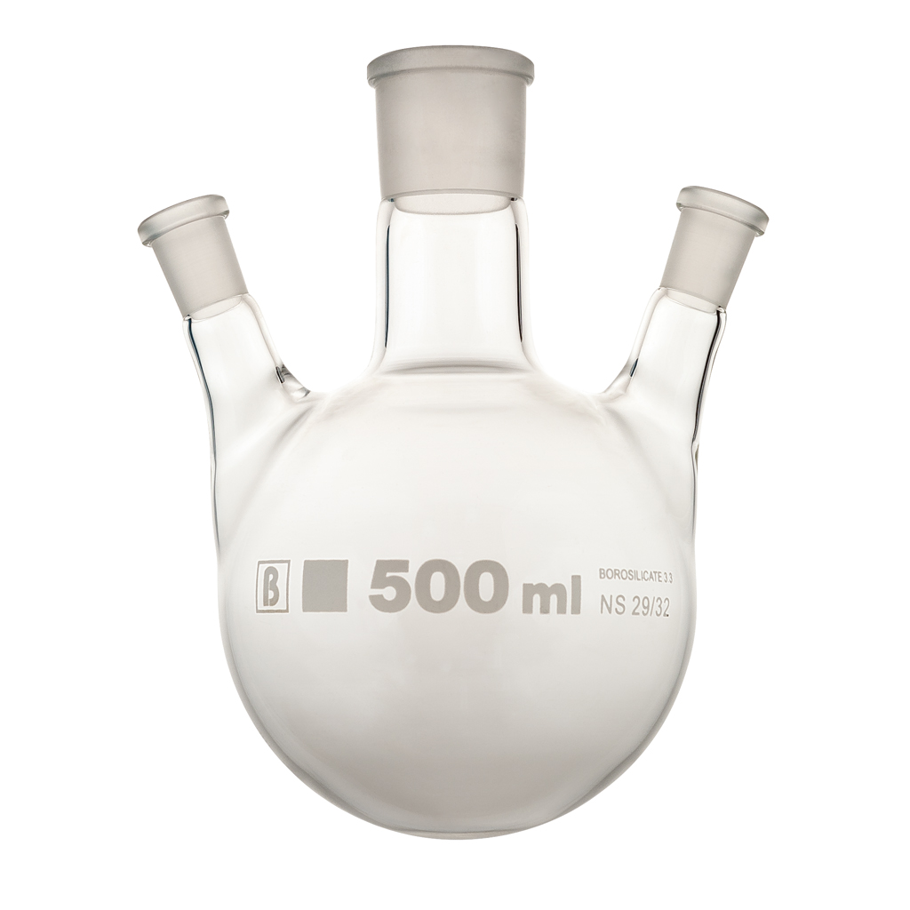 Rundkolben, Mehrhals, Borosilikat