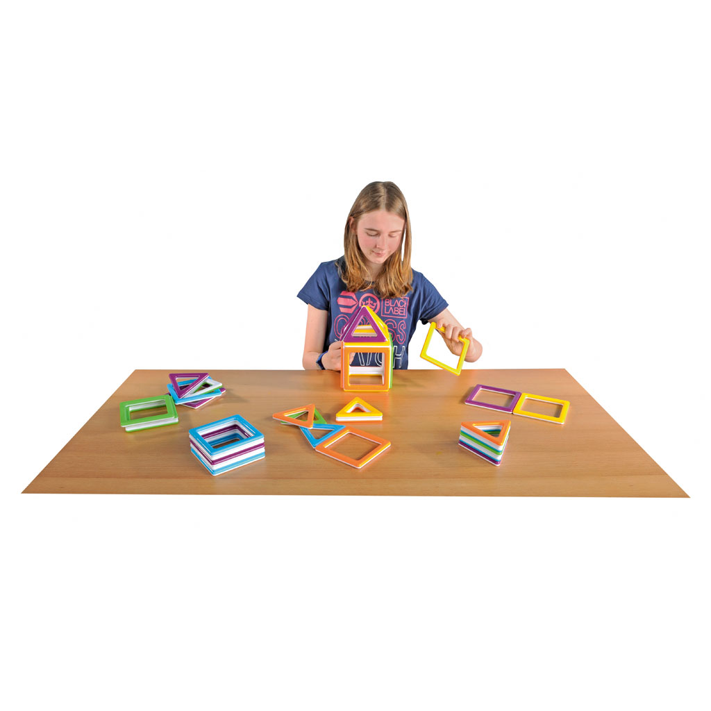 MegaMag Polydron 3D-Geometriebauteile Set