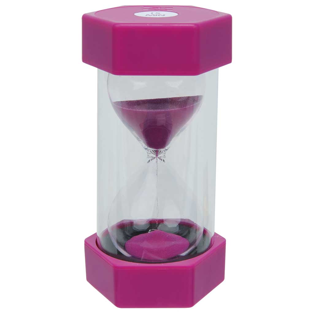 Große Sanduhr, Größe 16 cm Ø 8 cm, mit verschiedenen Zeiten