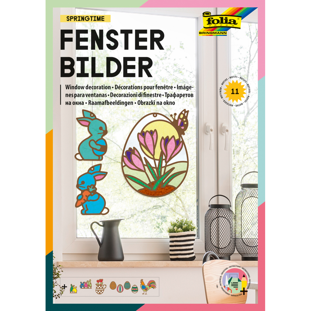 Folia® Fensterbilder Frühling-Bild Auf diesem Bild ist das Produkt mit der Art.Nr.: W-93658 zu sehen
