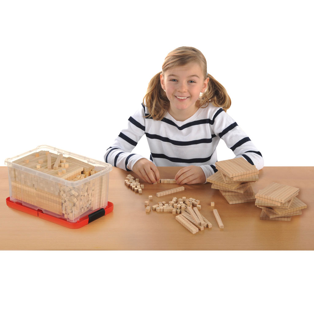 Dezimalrechnen – Großer Gruppensatz aus Holz Dezimalrechnen – Großer Gruppensatz aus Holz