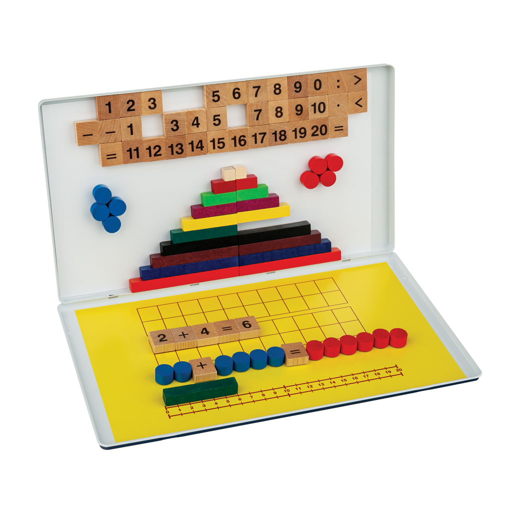 Schülerrechenkasten mit Cuisenaire-Stäben