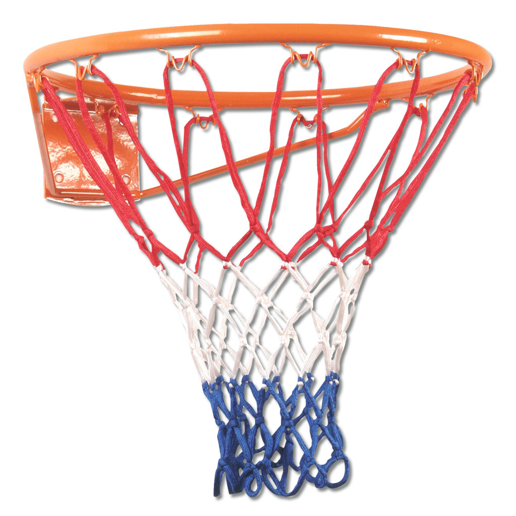 Basketball-Korb mit weißem Nylonnetz, wetterfest
