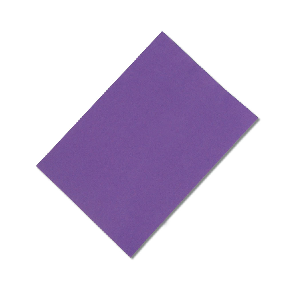 Moosgummi, 10 Bogen in einer Farbe, 20 x 29 cm