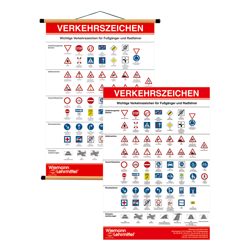 Lehrtafel Verkehrszeichen-Bild Auf diesem Bild ist das Produkt mit der Art.Nr.: M-11605 zu sehen