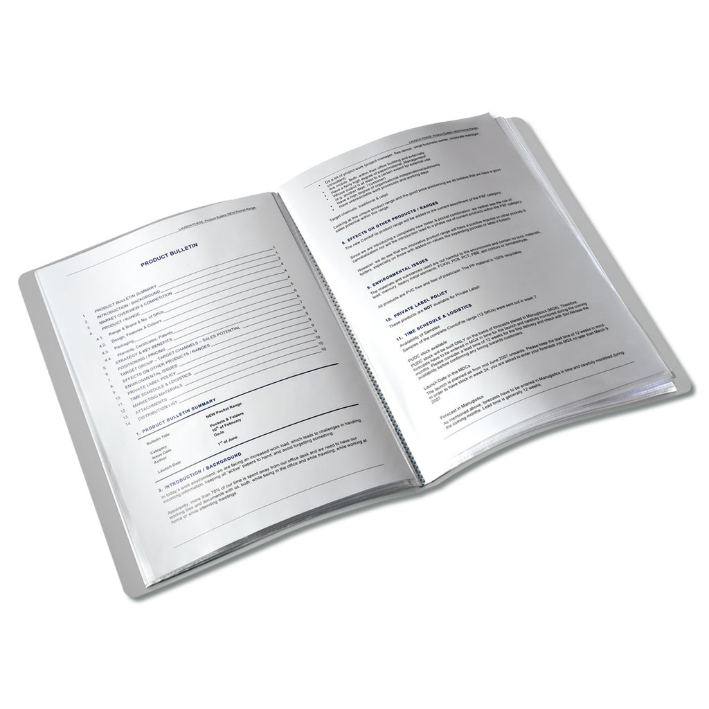 Sichtmappe für Zeugnisse - seladongrün