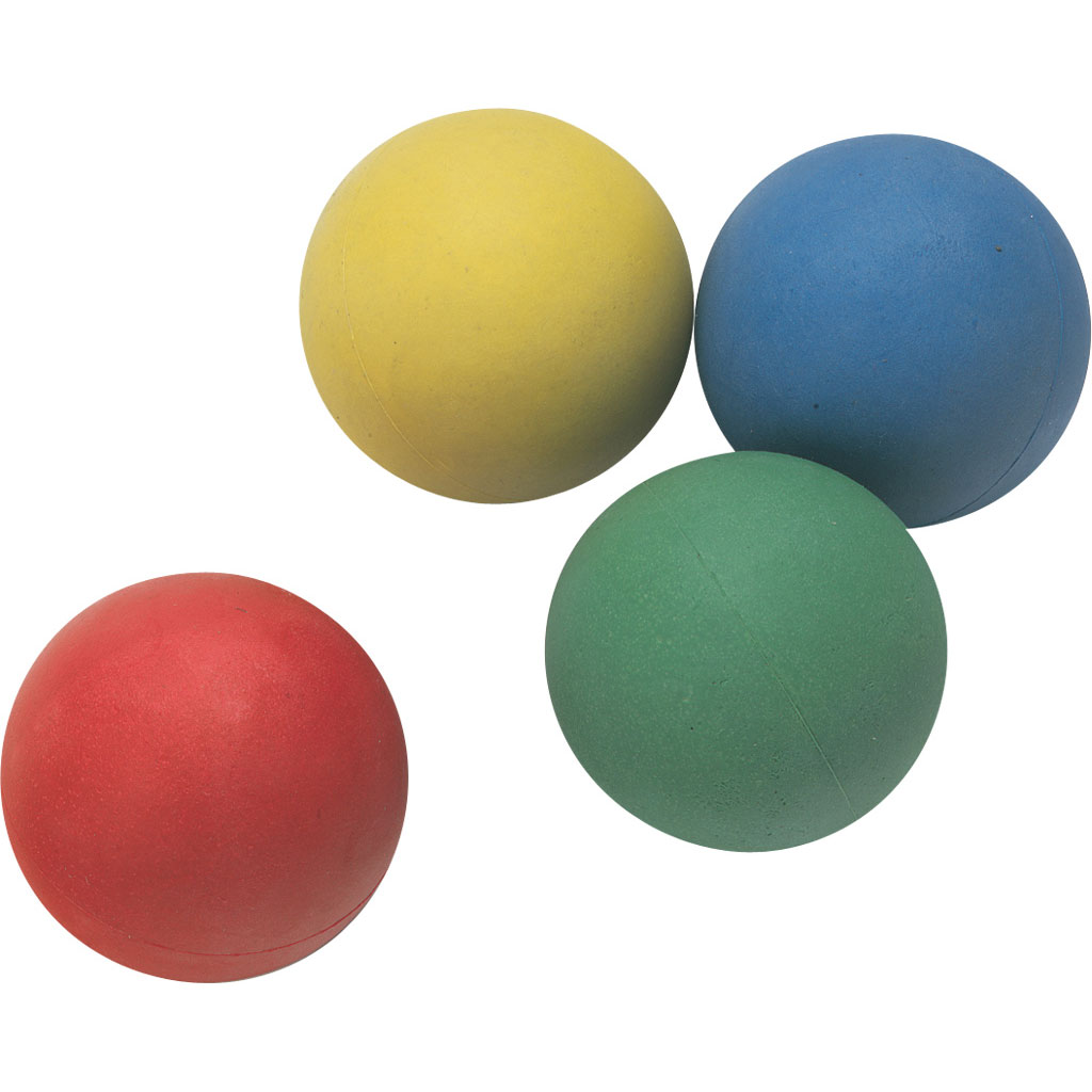Jonglierbälle aus Moosgummi, 4er-Set