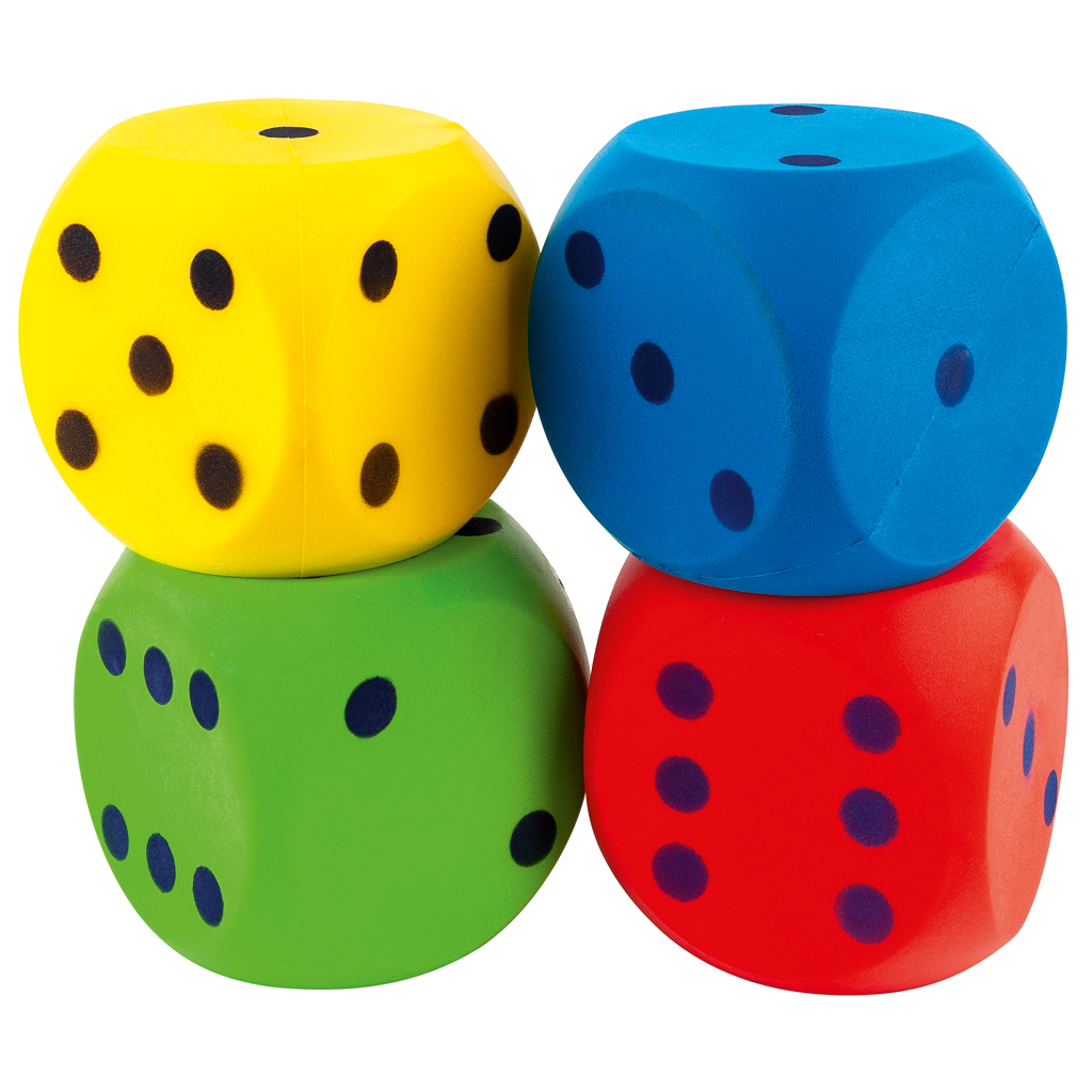 Schaumstoffwürfel, 4er-Set