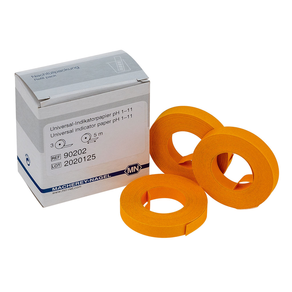 Nachfüllpackung Universal-Indikatorpapier, pH1-11, 3 Rollen